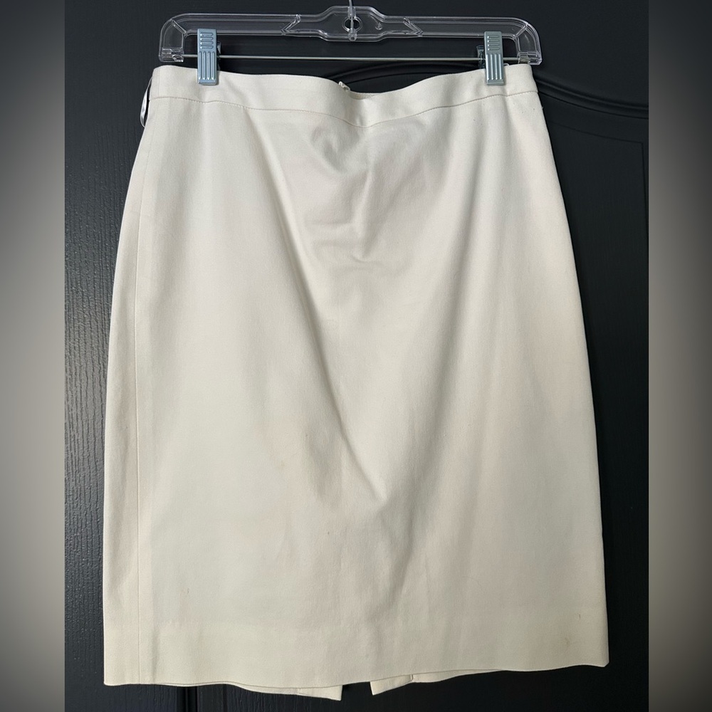 JCrew No. 2 ivory stretch pencil skirt | size 4